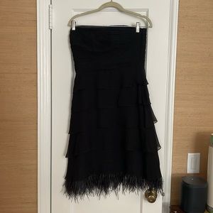 BCBG dress strapless 12p cocktail dress black